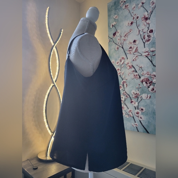 Black Blouse with Adjustable Straps - Picture 3 of 7